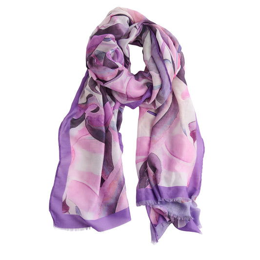 Rylee Watercolor Floral Lightweight Scarf