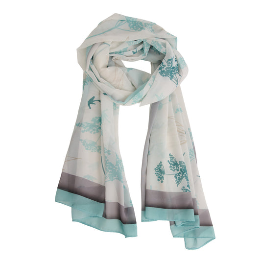 Raye Abstract Print Lightweight Scarf