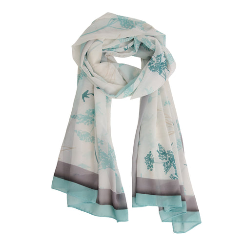 Raye Abstract Print Lightweight Scarf