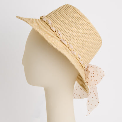 Caprice Woven Braided Bow Sunhat