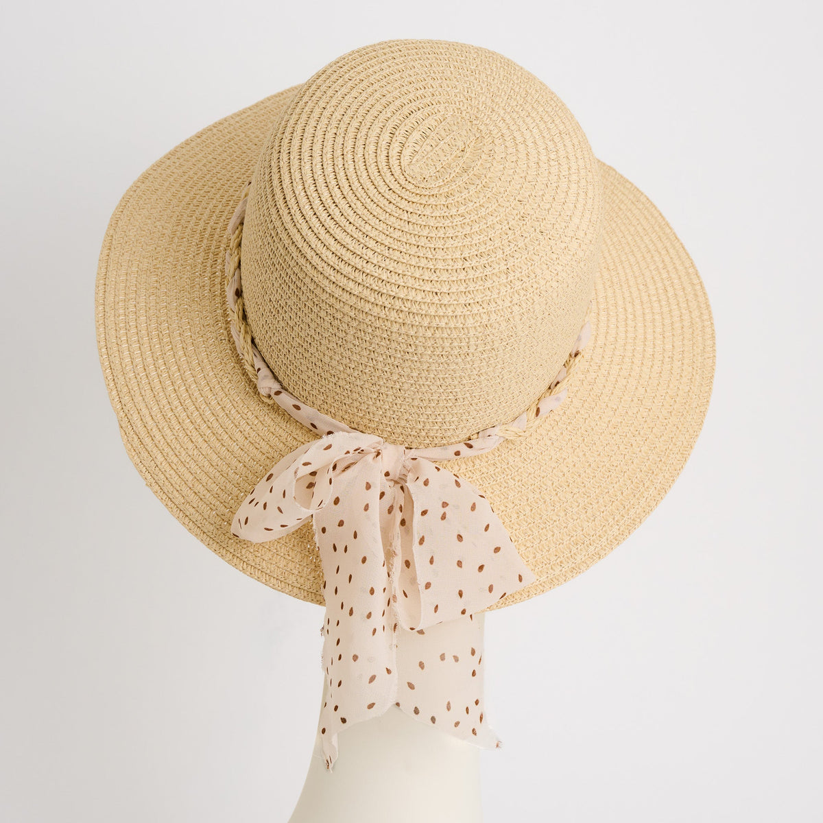 Caprice Woven Braided Bow Sunhat