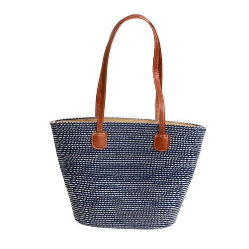 Riviera Textured Woven Tote Bag