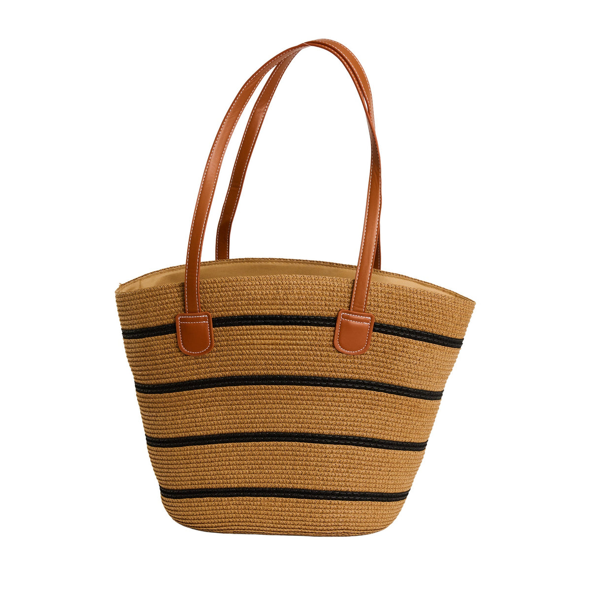 Venice Woven Striped Tote Bag
