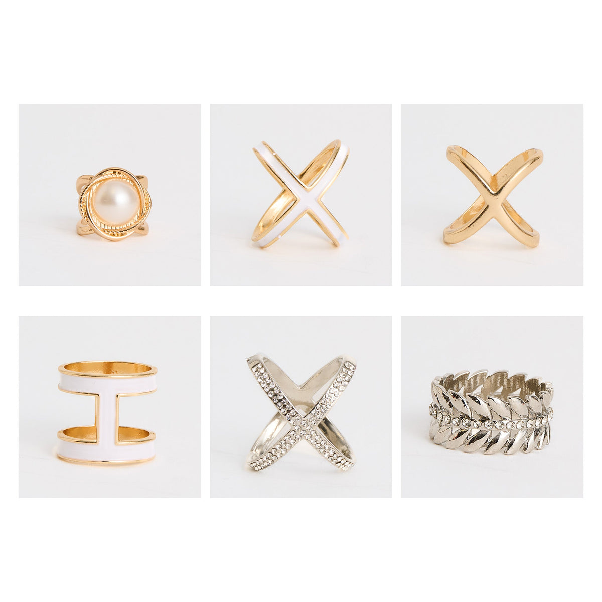 12 Piece Lucy Scarf Ring Assortment