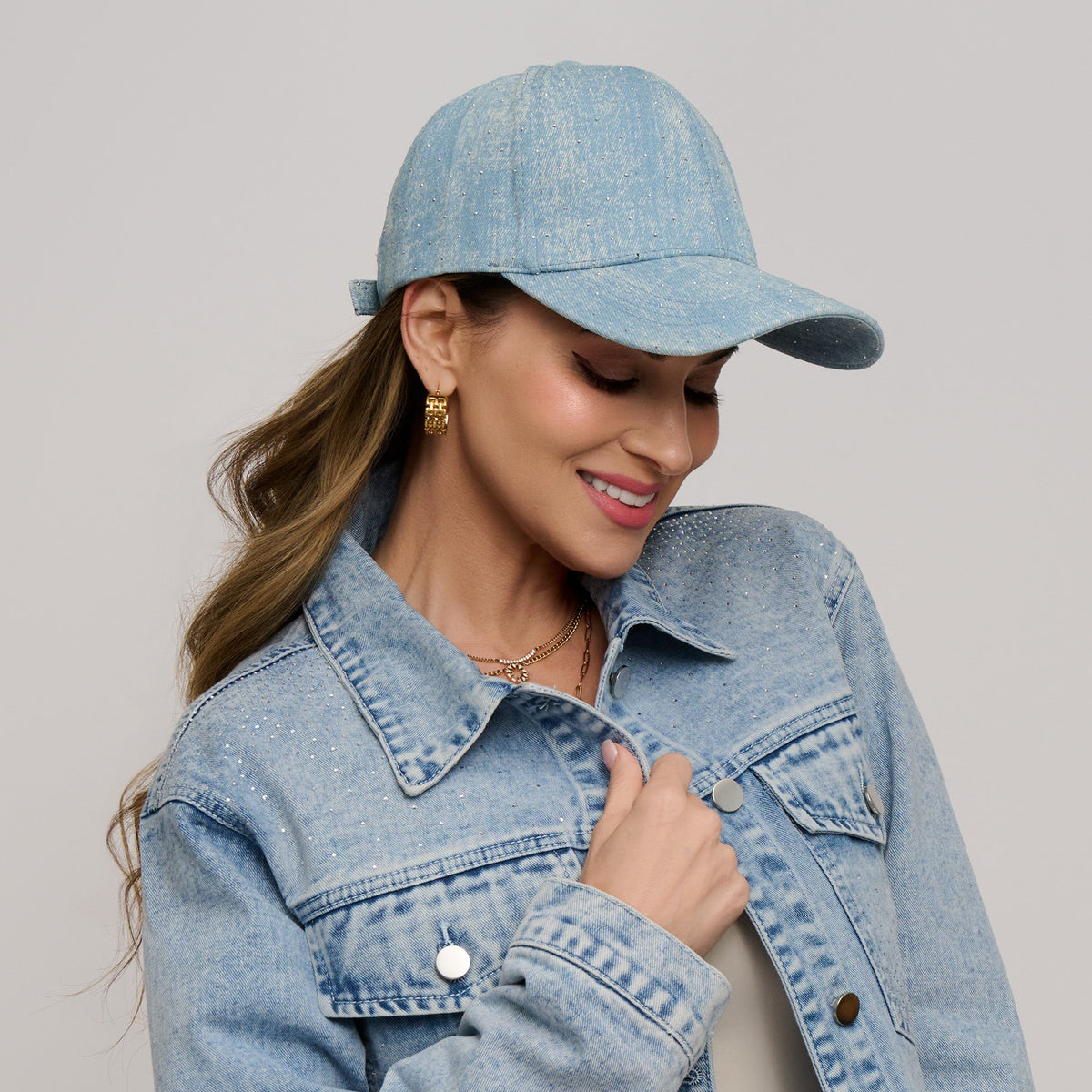 Marley Rhinestone Denim Jacket