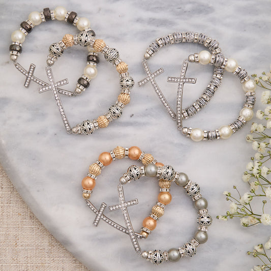 Pearl & Stone Cross Brace