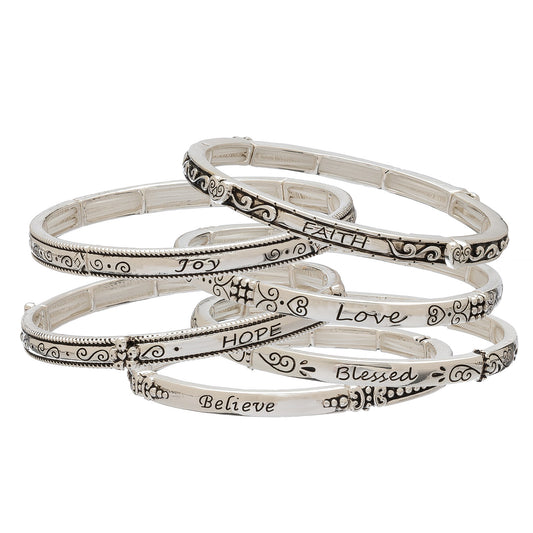 Sil Insp'L Designer Stretch Bracelets