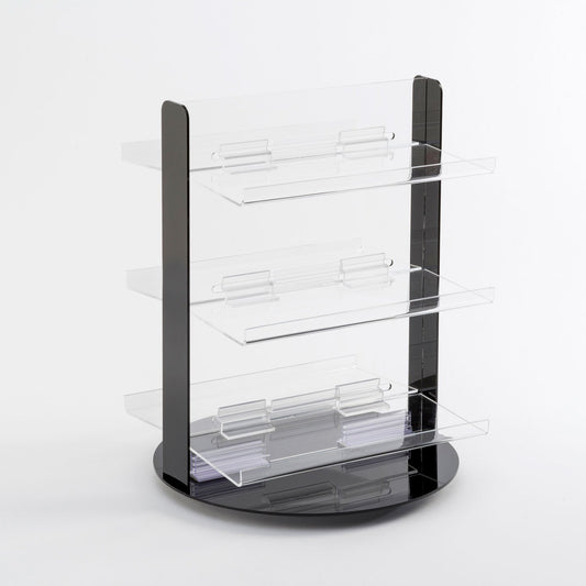 Black/Clear Acrylic Tabletop Display