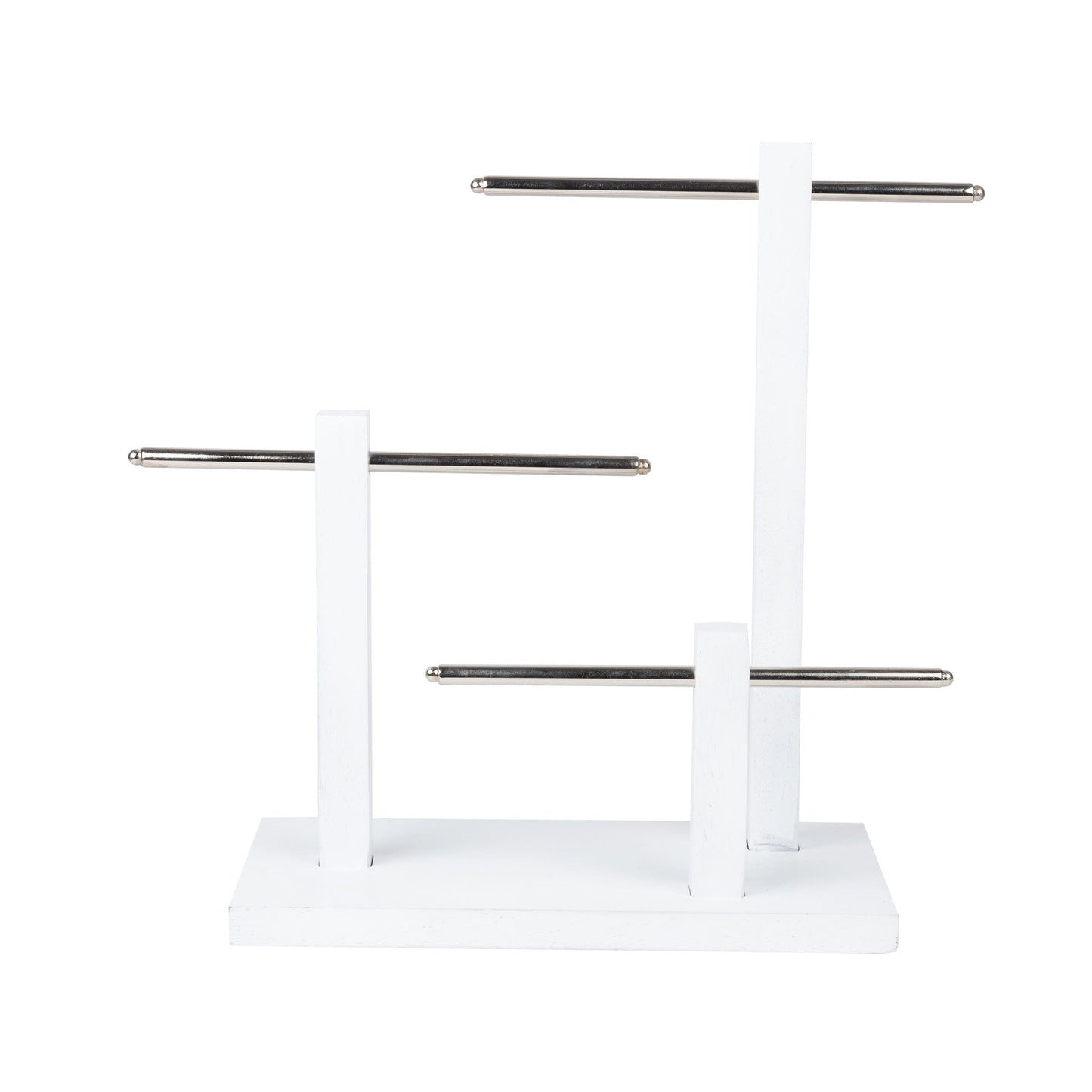 White Tiered Bar Display