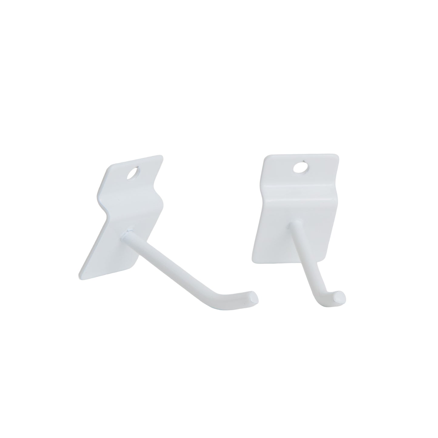 White Metal 2" Slat Hook