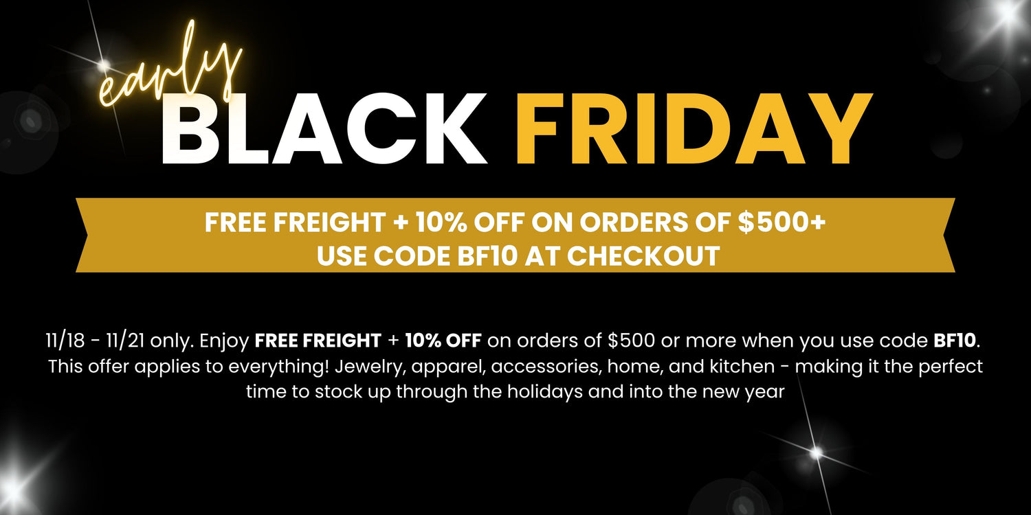 Black Friday promotional banner with text on a dark background